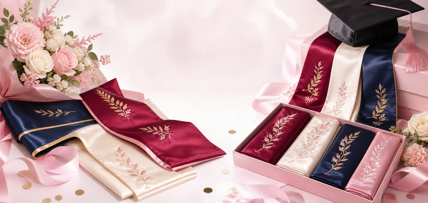 Banner tư vấn sash tốt nghiệp Glowy